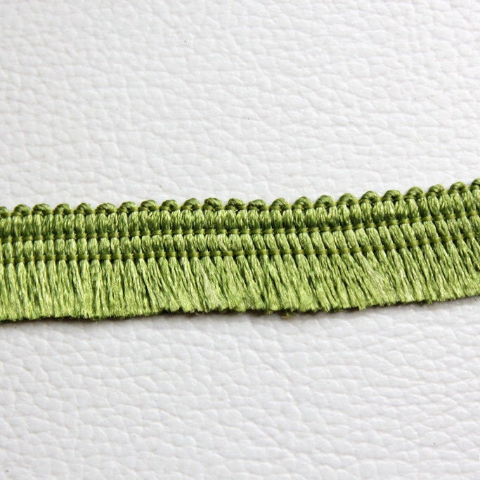 Green Thread Tassels One Yard Trim, Approx. 15mm Wide