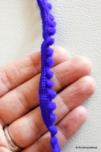 Thumbnail for Royal Blue Embroidery Wool One Yard Lace Trims 10mm Wide