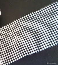 Thumbnail for White FlatBack Pearl Lattice Trim, Bridal Trim, Wedding Trim For Bridal