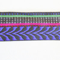 Thumbnail for Blue, White, Black And Red Embroidery Fabric Lace Trim