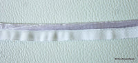 Thumbnail for Wholesale White Lace Trim With Shining White Piping, Approx. 11 mm wide