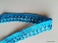 Thumbnail for Light Blue / Green / Purple / Grey / Blue / Brown Woven Thread Lace Trim, Approx. 20mm wide - 200317L12/13/14/15/16/17