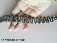 Thumbnail for Bronze Woven Zari Thread Lace Trim, Approx. 24mm wide - 200317L150