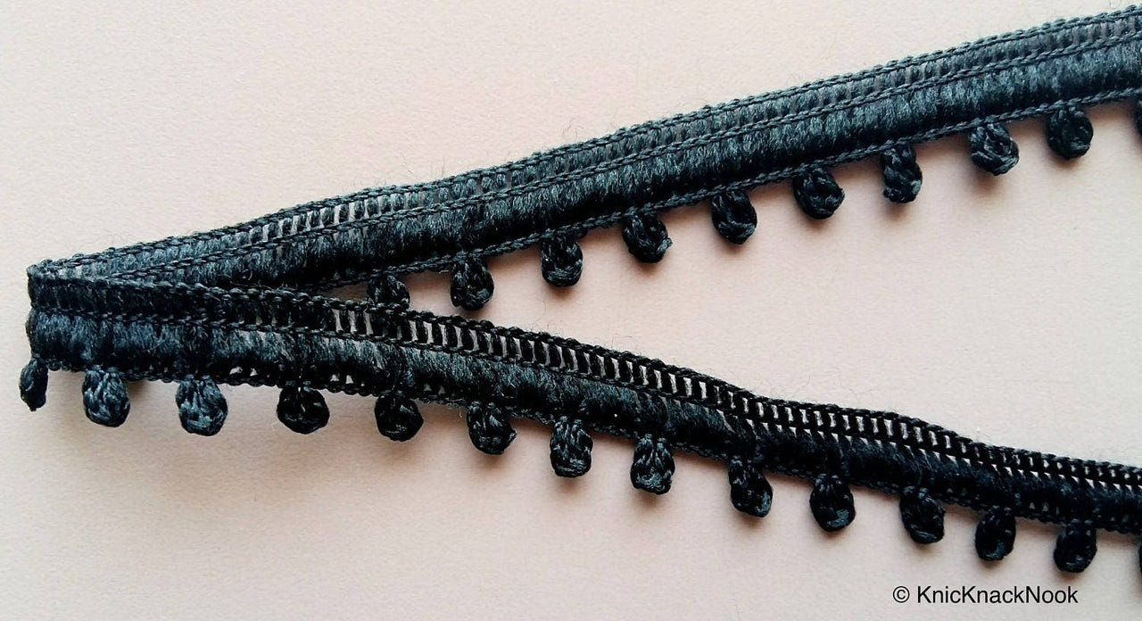 Red / Black / Grey / Purple/ Beige One Yard Lace Trims 10mm Wide - 200317L1/L2/L3/L4/L5