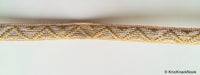 Thumbnail for Gold/ Rose Gold Ribbon Lace Trim, Approx. 15mm wide - 200317L221/22