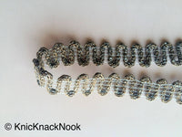 Thumbnail for Bronze Woven Zari Thread Lace Trim, Approx. 24mm wide - 200317L150