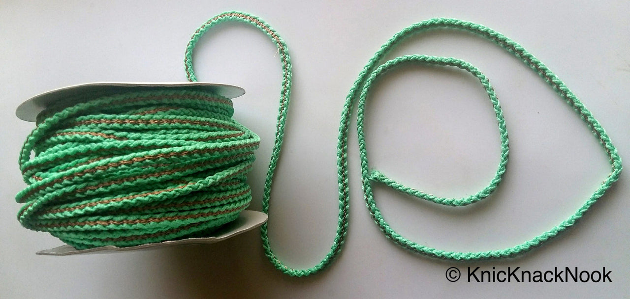 Purple / Light Green / Fuchsia Pink / Dark Brown / Blue / Teal / Light Brown / Black And Gold Thread Braid Trim