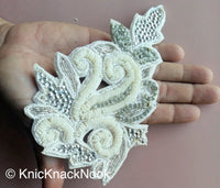 Thumbnail for Rhinestones And White And Silver Beads Applique Wedding Bridal Accessories - 200317L503A