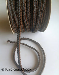 Thumbnail for Purple / Light Green / Fuchsia Pink / Dark Brown / Blue / Teal / Light Brown / Black And Gold Thread Braid Trim