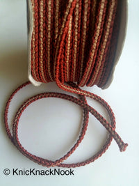 Thumbnail for Purple / Light Green / Fuchsia Pink / Dark Brown / Blue / Teal / Light Brown / Black And Gold Thread Braid Trim