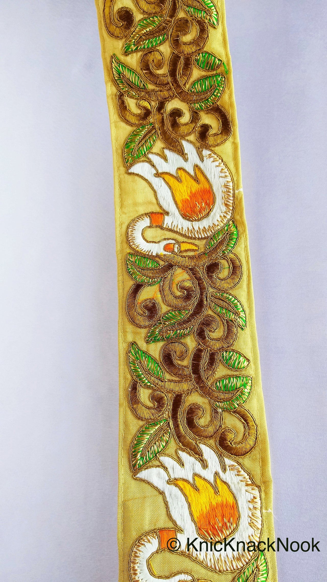 Beige Cotton Fabric Trim