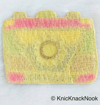 Thumbnail for Camera Shape Beaded Applique In Pink, Yellow, Blue