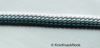 Thumbnail for Black, White And Grey Thread Lace Trim, Basket Weave