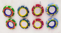 Thumbnail for Circle Shaped Mirrored Applique, Two sided Mirrors, Bohemian Applique