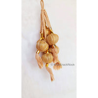 Thumbnail for Beige Cotton Fabric Balls Bunch Tassels, Latkan, Embellishments