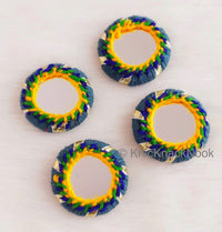 Thumbnail for Circle Shaped Mirrored Applique, Two sided Mirrors, Bohemian Applique