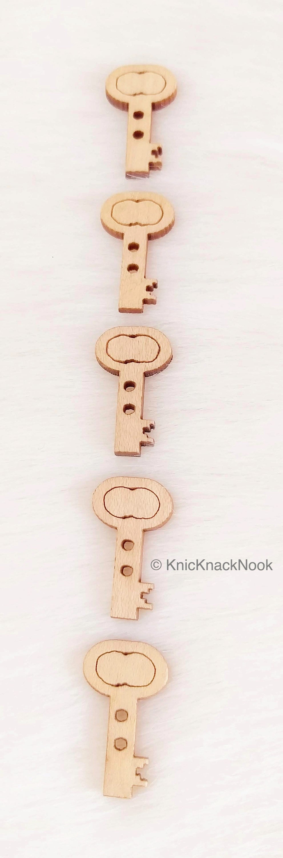 Wood Key Buttons