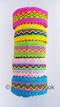 Thumbnail for Wholesale Fabric Trim With Embroidery And Crochet, Trim By 9 Yard Lace, Approx. 55mm Wide
