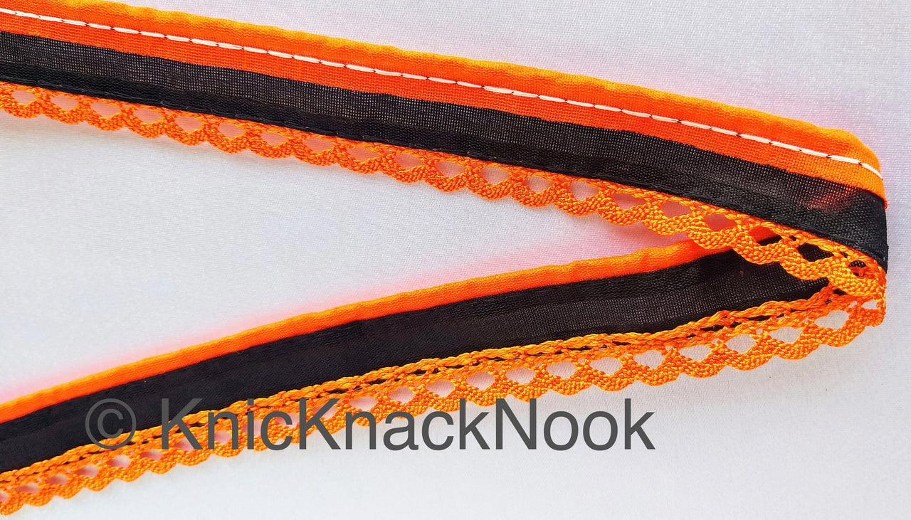 Embroidered Crochet Cotton One Yard Lace Trims Approx. 28mm Wide, Fabric Trim With Crochet Fringe