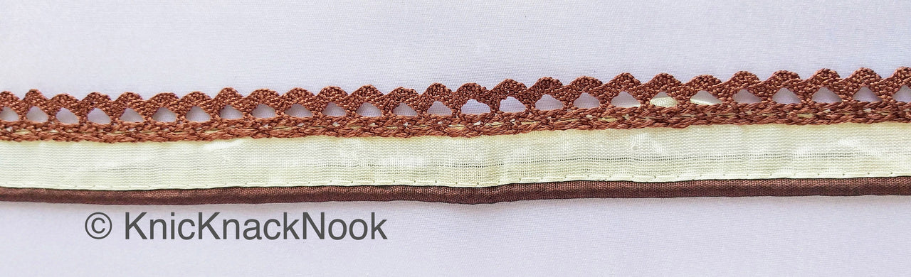 Embroidered Crochet Cotton One Yard Lace Trims Approx. 28mm Wide, Fabric Trim With Crochet Fringe