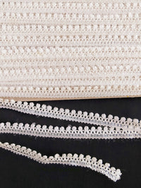 Thumbnail for White Thread Lace, Embroidery Lace Trims, Fringe Trim