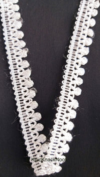 Thumbnail for White Thread Lace, Embroidery Lace Trims, Fringe Trim
