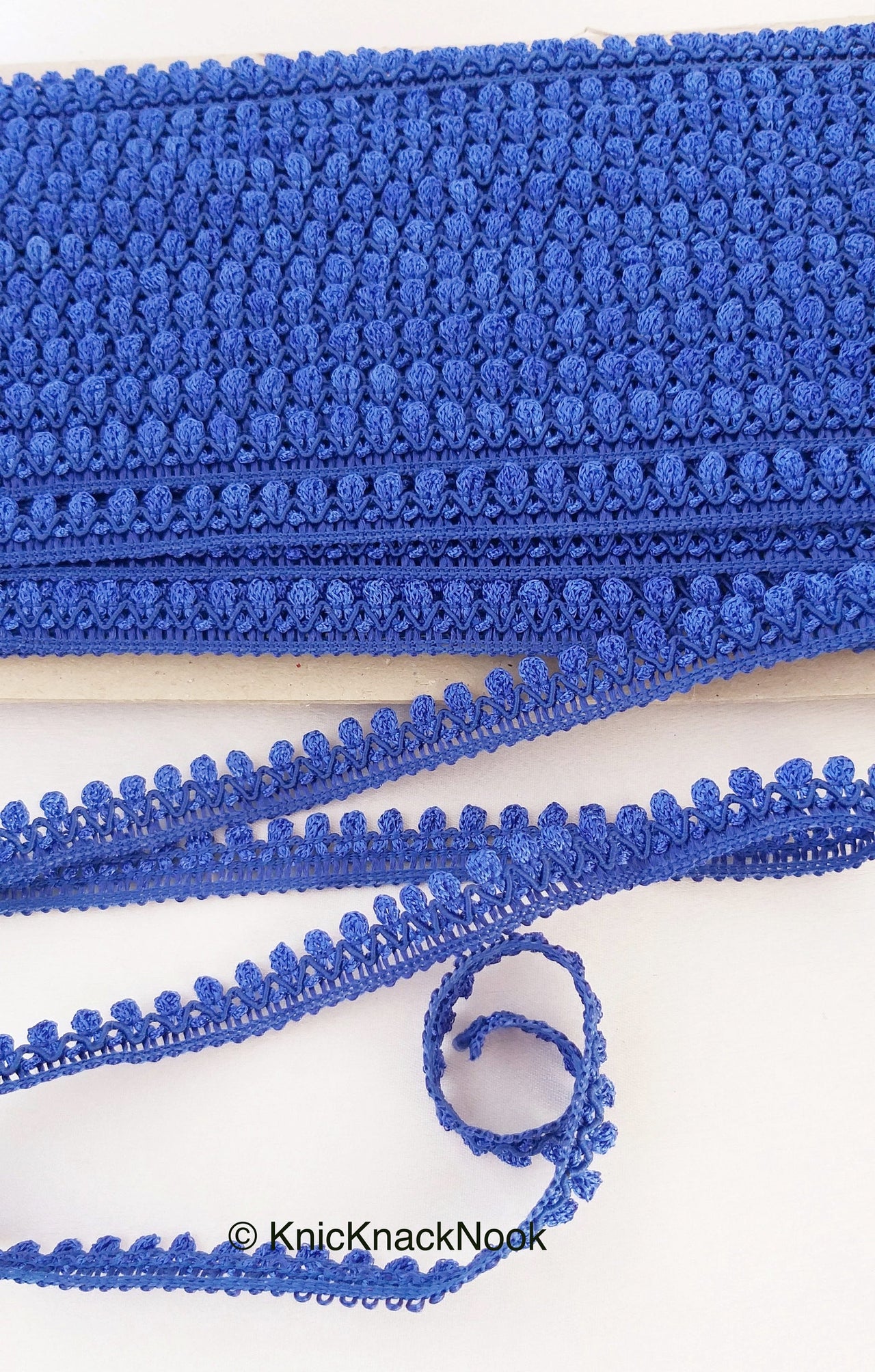 Royal Blue Thread Lace, Embroidery Lace Trims, Fringe Trim