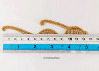 Thumbnail for Hand Embroidered Glasses Applique with Antique Gold Zardozi Embroidery, Appliqué Patch, Spectacles Appliques