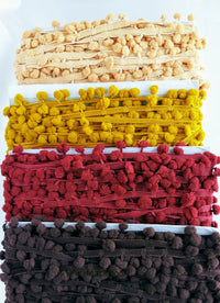 Thumbnail for Brown Pom Pom Fringe Trim, Pompom Trimming, Tassels