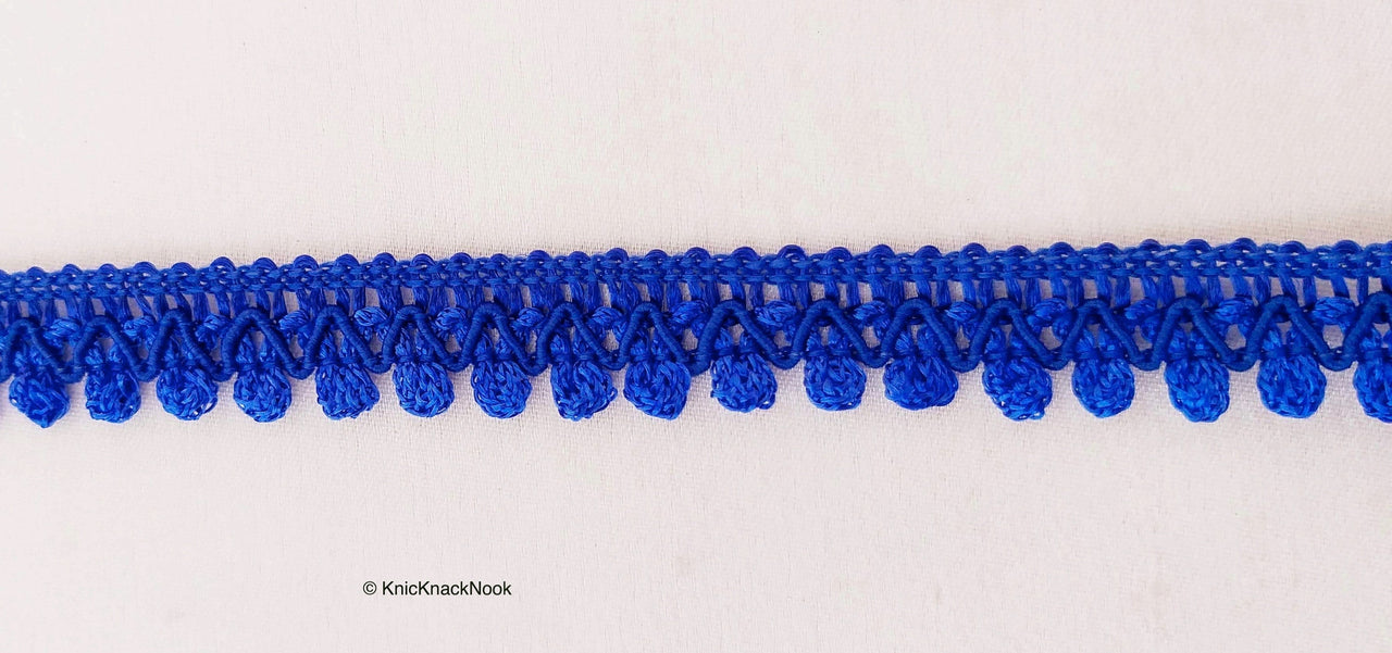 Royal Blue Thread Lace, Embroidery Lace Trims, Fringe Trim