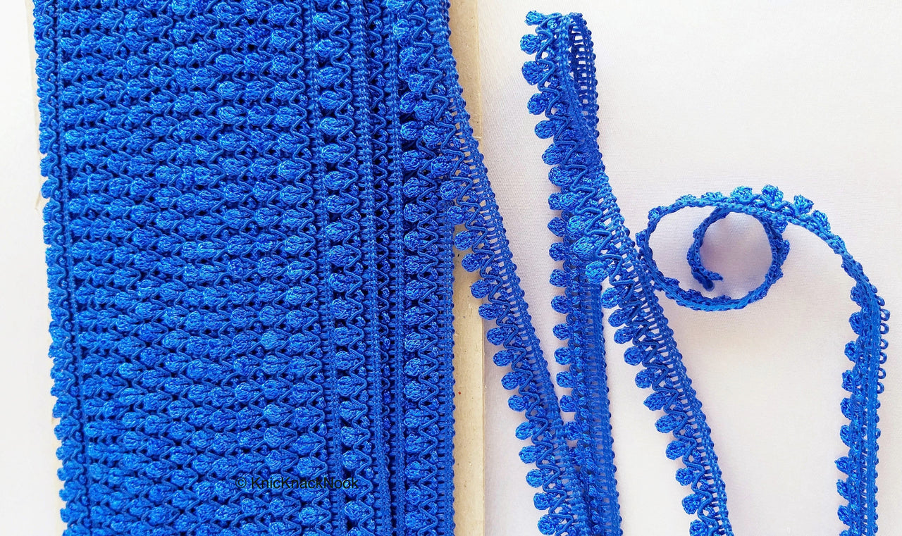 Royal Blue Thread Lace, Embroidery Lace Trims, Fringe Trim