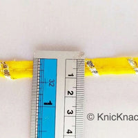 Thumbnail for Yellow And Gold Stripes Piping Cord Trim, Approx. 8 mm wide, One Yard Trim