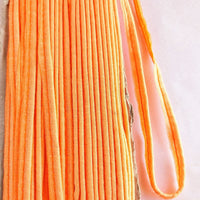 Thumbnail for 2mm Flanged Insertion Piping on 9mm Band, Light Orange Art Silk Fabric Trim, Cord piping Trim
