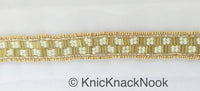 Thumbnail for Wholesale Gold Beaded Trim, Pearl Trim, Embroidered Lace Trim
