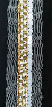 Thumbnail for Wholesale White Net Lace, Exclusive Laces, Sequinned Trimming