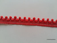 Thumbnail for Wholesale Red 9 Yards Lace Trims 10mm Wide, Fringe Trimming, Decorative Fringe Tape