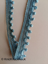 Thumbnail for Wholesale Grey 9 Yards Lace Trims 10mm Wide, Fringe Trimming, Decorative Fringe Tape