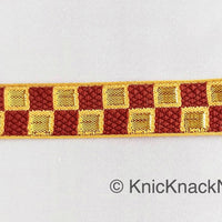 Thumbnail for Brown and Gold Jacquard Weaving Trim, Trim By 2 Yards, Craft Decorative Ribbon