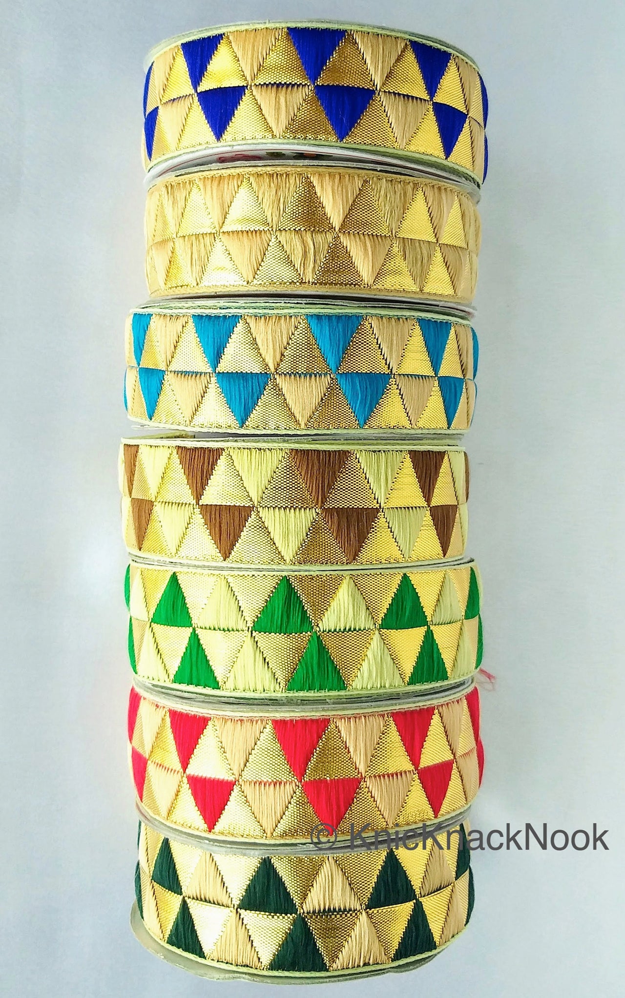 Beige and Gold Jacquard Weaving Trim, Trim By 2 Yards, Craft Decorative Ribbon