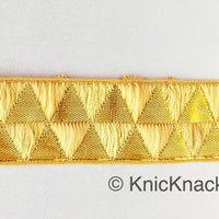 Thumbnail for Beige and Gold Jacquard Weaving Trim, Trim By 2 Yards, Craft Decorative Ribbon