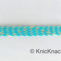 Thumbnail for Blue Braid Trim, Approx. 8mm wide, Upholstery Trim