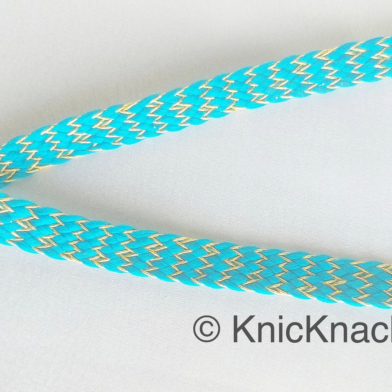 Blue Braid Trim, Approx. 8mm wide, Upholstery Trim