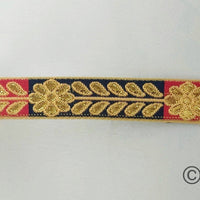 Thumbnail for Floral Jacquard Trim Decorative Trim Fashion Trim, Ribbon Sash, Indian Trim