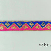 Thumbnail for Floral Jacquard Trim Decorative Trim Fashion Trim, Ribbon Sash, Indian Trim