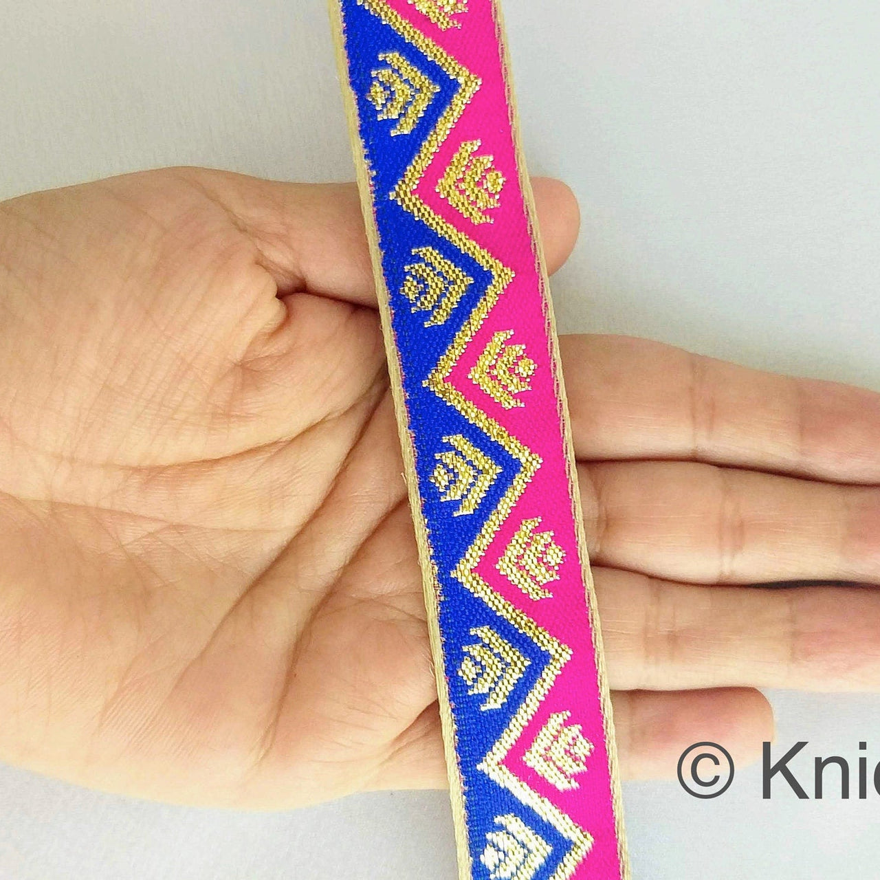 Floral Jacquard Trim Decorative Trim Fashion Trim, Ribbon Sash, Indian Trim