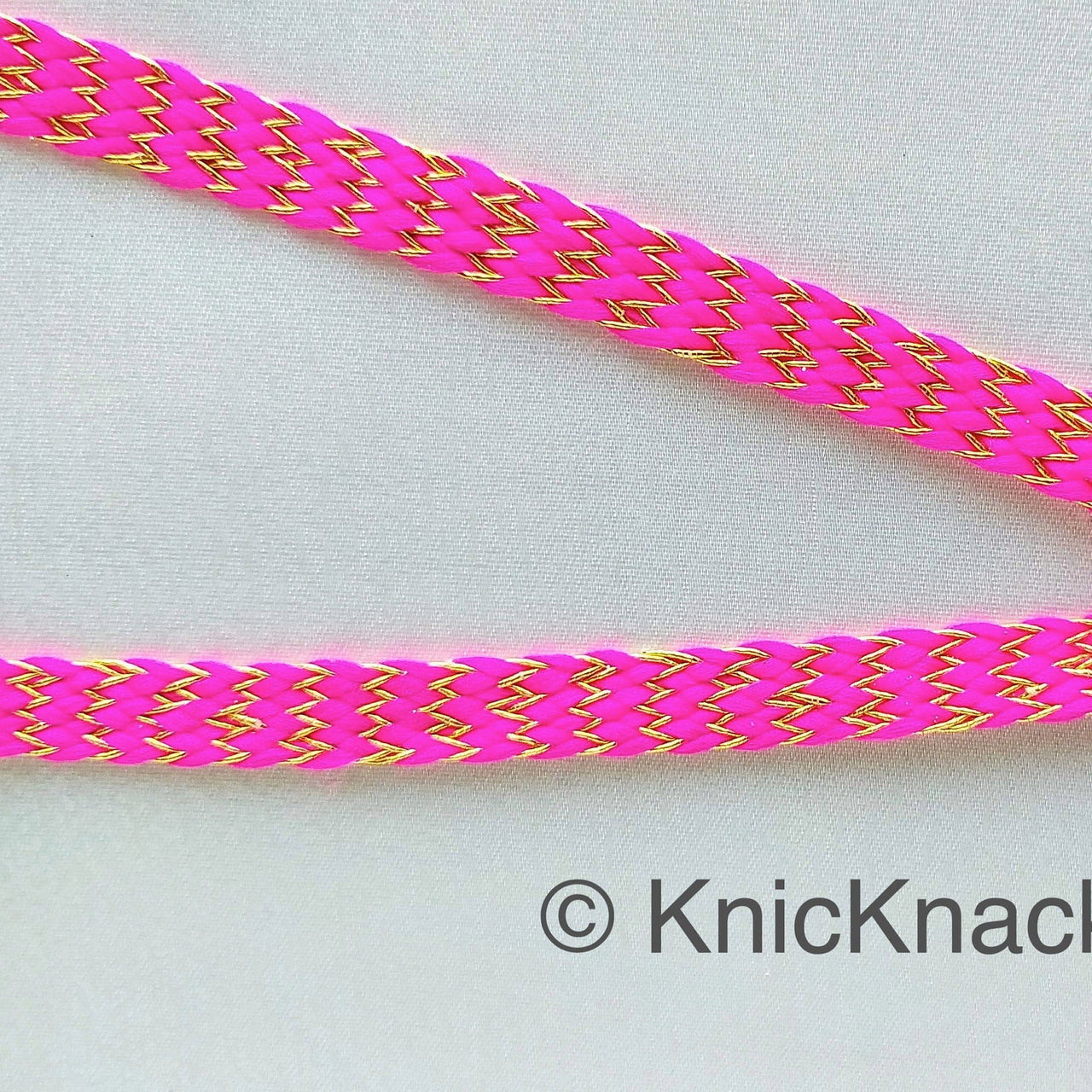 Pink Braid Trim, Approx. 8mm wide, Upholstery Trim