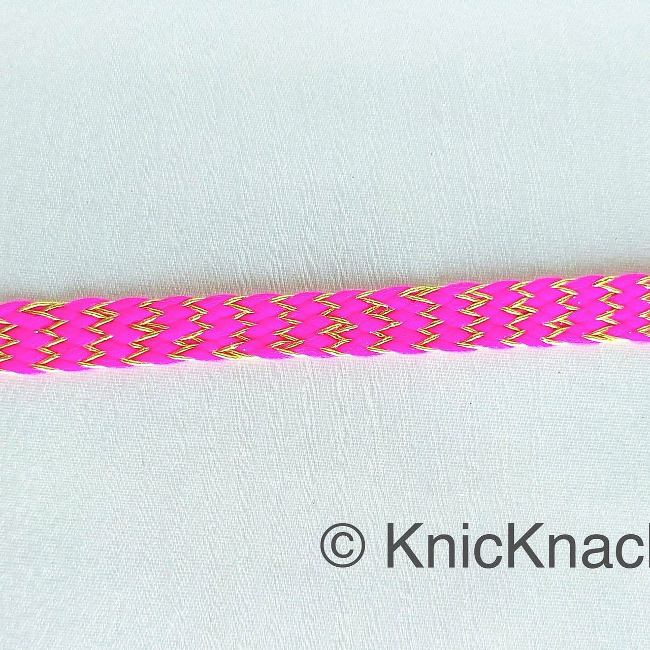 Pink Braid Trim, Approx. 8mm wide, Upholstery Trim