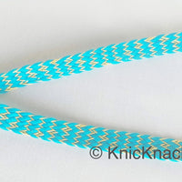 Thumbnail for Blue Braid Trim, Approx. 8mm wide, Upholstery Trim