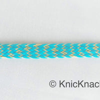 Thumbnail for Blue Braid Trim, Approx. 8mm wide, Upholstery Trim