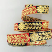 Thumbnail for Floral Jacquard Trim Decorative Trim Fashion Trim, Ribbon Sash, Indian Trim